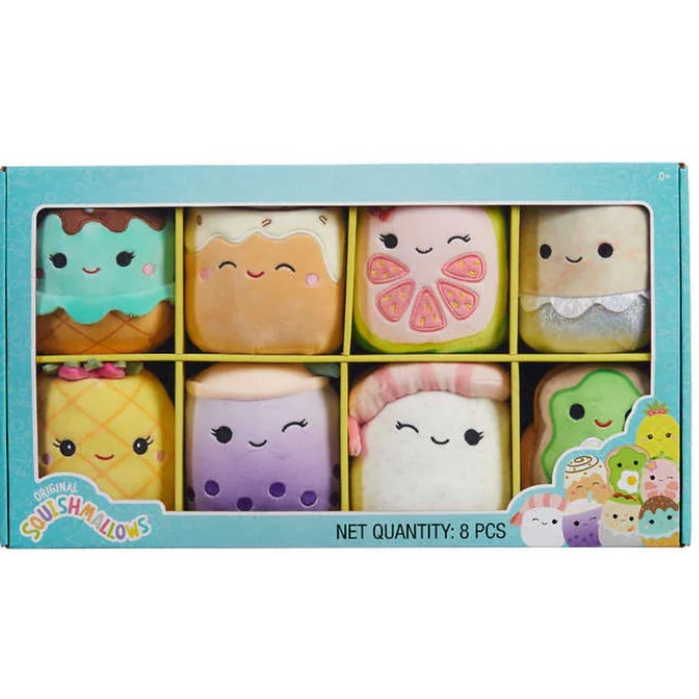 8 5” Food Kellytoy Squishmallows - Food Mini Pack - 8 5” Squishmallows Set